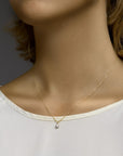 14K bicolor goud geel/wit hanger zirkonia 4208653