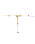 14K bicolor goud geel/wit collier bolletjes gediamanteerd 3,0 mm 40 - 42 - 44 cm 4208871