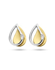 Bicolor gouden oorknoppen diamant 0.03ct (2x 0.015ct) h si - PSN4208883, exclusief en kwalitatief hoogwaardig. Ontdek nu!