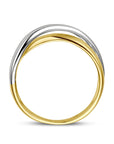 14K bicolor goud geel/wit Ring 14K Bicolor Goud Geel/Wit - 4209017