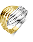 14K bicolor goud geel/wit Ring 14K Bicolor Goud Geel/Wit - 4209025