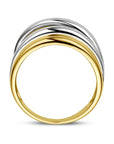 14K bicolor goud geel/wit Ring 14K Bicolor Goud Geel/Wit - 4209029