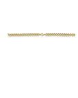 14K Bicolor Goud Geel/Wit Collier Gourmette Diamant 0.31Ct H Si 7 Mm 43 Cm - 4209041