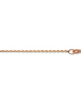 14K Roségoud Collier Anker Gediamanteerd 1,3 mm 4400222