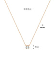 14K ros√©goud collier zirkonia 40 - 42 - 44 cm 4400928