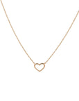 14K Rosegouden Collier hart 0,8 mm 40 - 42 - 44 cm - PSN4401254