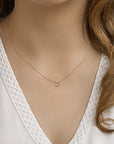 14K Rosegouden Collier hart 0,8 mm 40 - 42 - 44 cm - PSN4401254