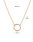 14K ros√©goud collier rondje 40 - 42 - 44 cm 4401256