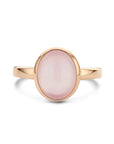 14K Ros√©goud Ring Rozenkwarts 4401441