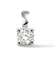 14K witgoud met palladium hanger lab grown diamant 0.25ct h si 4600144