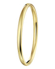 bangle scharnier massief ovale buis 5mm Zilgold (geelgoud met zilverkern)