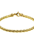 Zilgold (Geelgoud Met Zilverkern) Armband Vossestaart 4,0 Mm 19 Cm 5000118