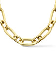 Zilgold (geelgoud met zilverkern) collier anker 5,5 mm 45 cm 5000288