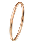 bangle scharnier massief ovale buis 3 mm Zilgold (rosÃ©goud met zilverkern)