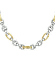 goud met zilver collier anker 6,5 mm 45 cm 5600285