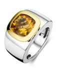 Goud Met Zilver Ring Citrien 5600297