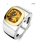 Goud Met Zilver Ring Citrien 5600297