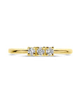 18K Geelgoud Ring Diamant 0.12Ct H Si 7000293