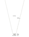 18K witgoud collier diamant 0.14ct h si 42 - 45 cm 7100046