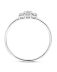 18K Witgoud Ring Diamant 0.14Ct H Si 7100047