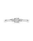 18K Witgoud Ring Diamant 0.14Ct H Si 7100047