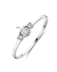 18K Witgoud Ring Diamant 0.14Ct H Si 7100047