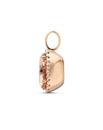 18K ros√©goud hanger morganiet en diamant 0.25ct h si halo 7400008