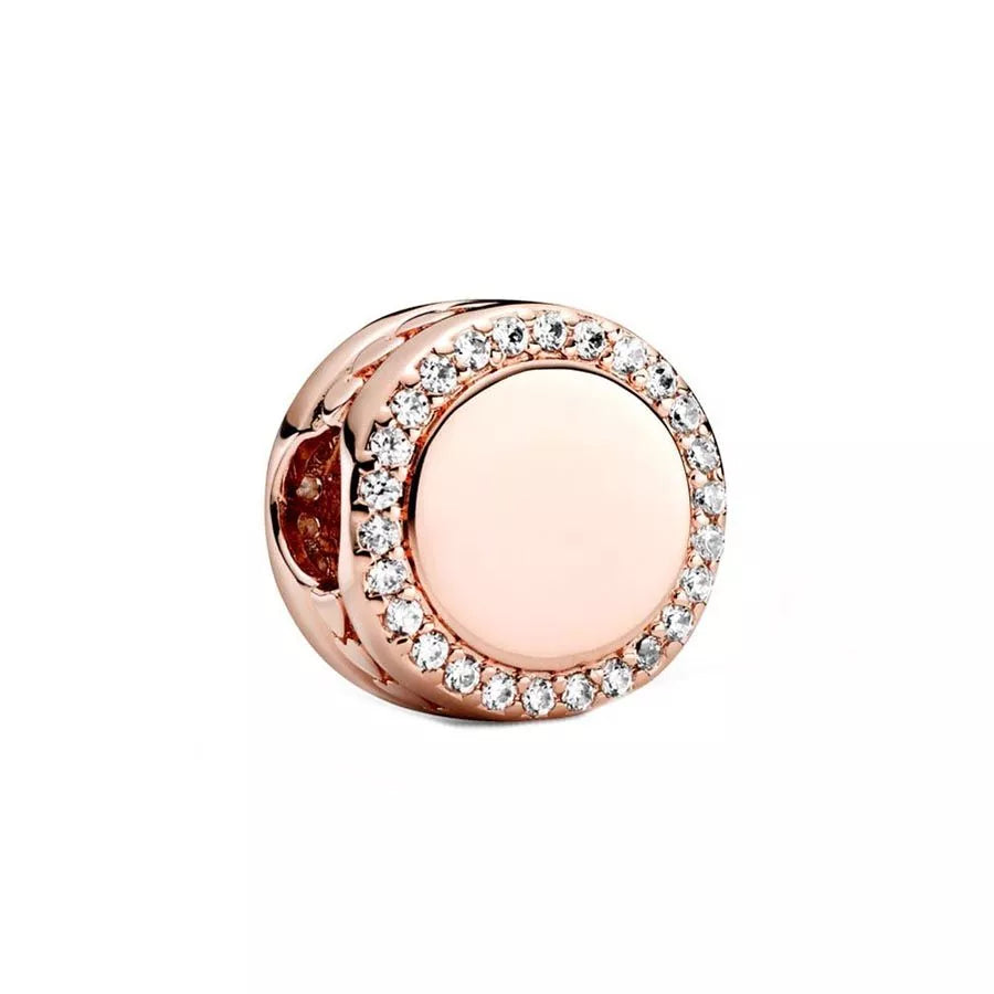 Pandora Graveerbare Sparkling Button bedel 788747C01, exclusief en kwalitatief hoogwaardig. Ontdek nu!