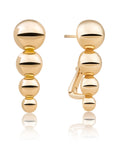 Sparkling Jewels Oorringen Bubble Push Back Earrings - Gold EAG34