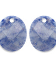 Sparkling Jewels Oorstenen Large Oval Blue Aventurine EAGEM37-RO