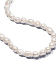 Pandora ESSENCE 14k Goudvergulde T-bar Ketting met Barokke Witte Zoetwaterparel | 45 cm - 363305C01