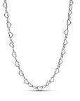 Pandora Zilveren Ketting met Hart Hanger Zilveren Ketting | 45 cm - 393334C00