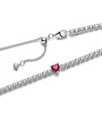 Pandora Choker met hart en halo Zilver - 393549C01