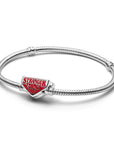 Pandora Project Red Stranger Things slangenschakelarmband met sluiting - 593572C01