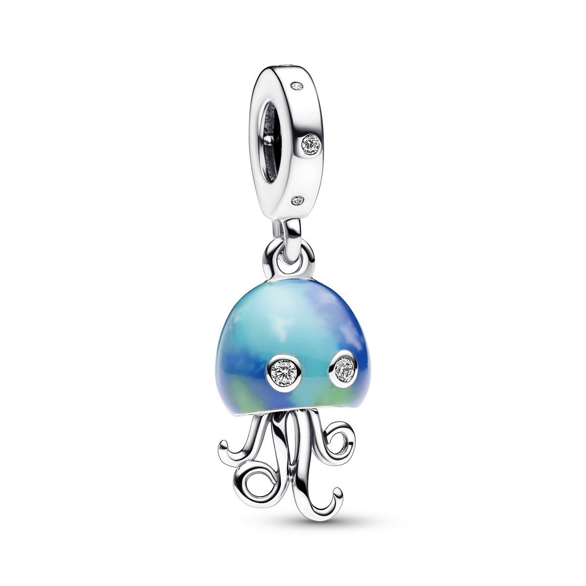 Pandora Kleurveranderende Jellyfish Dangle Charm 792704C01, exclusief en kwalitatief hoogwaardig. Ontdek nu!