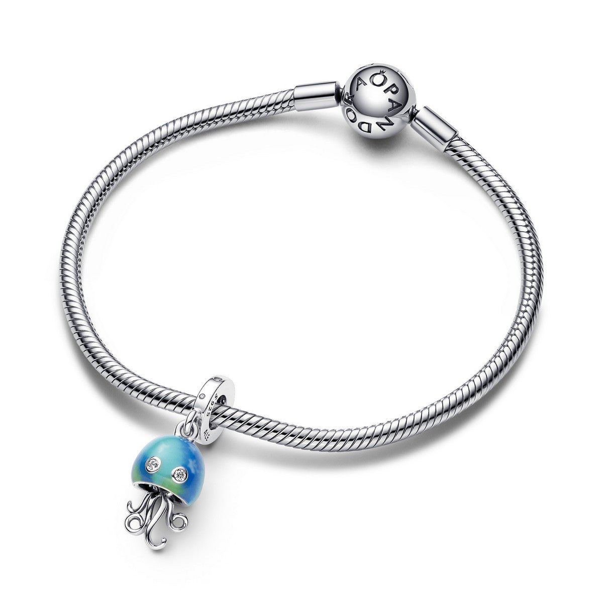 Pandora Kleurveranderende Jellyfish Dangle Charm 792704C01, exclusief en kwalitatief hoogwaardig. Ontdek nu!