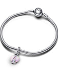 Pandora Mama Hart Sterling Zilver met Opal Hangende Bedel 793202C01