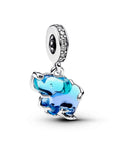 Pandora Blauwe Muranoglas Olifant Hangende Bedel 793339C01