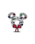 Pandora Disney-bedel met Mickey Mouse en kerstkrans - 793531C01