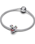 Pandora Disney-bedel met Mickey Mouse en kerstkrans - 793531C01