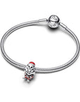 Pandora Bedel met speelse Kerstman - 793593C01