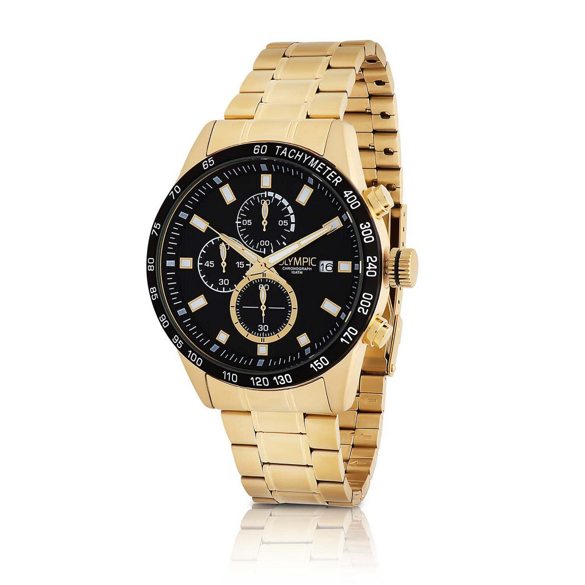 Olympic OL72HDD009 MAX Horloge - Double - Bracelet - Zwart, exclusief en kwalitatief hoogwaardig. Ontdek nu!