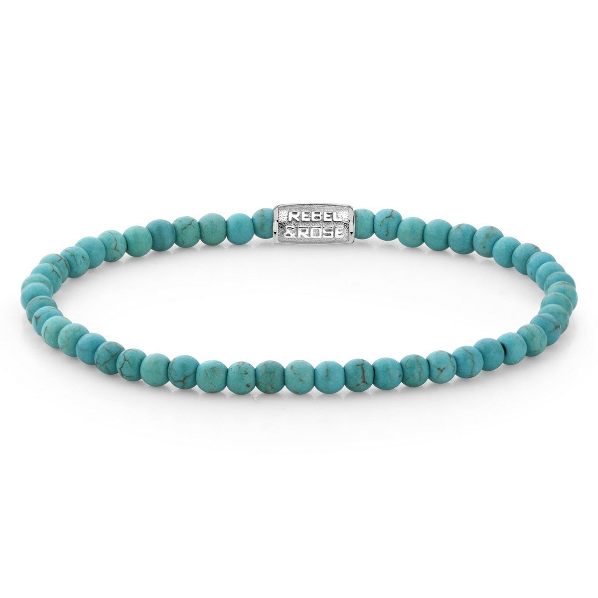 Rebel and Rose Turquoise Delight - 4mm Armband - RR-40013-S