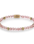 Rebel and Rose Cherry Rose - 18 ct yellow gold ionplated - 4mm Armband - RR-40062-G