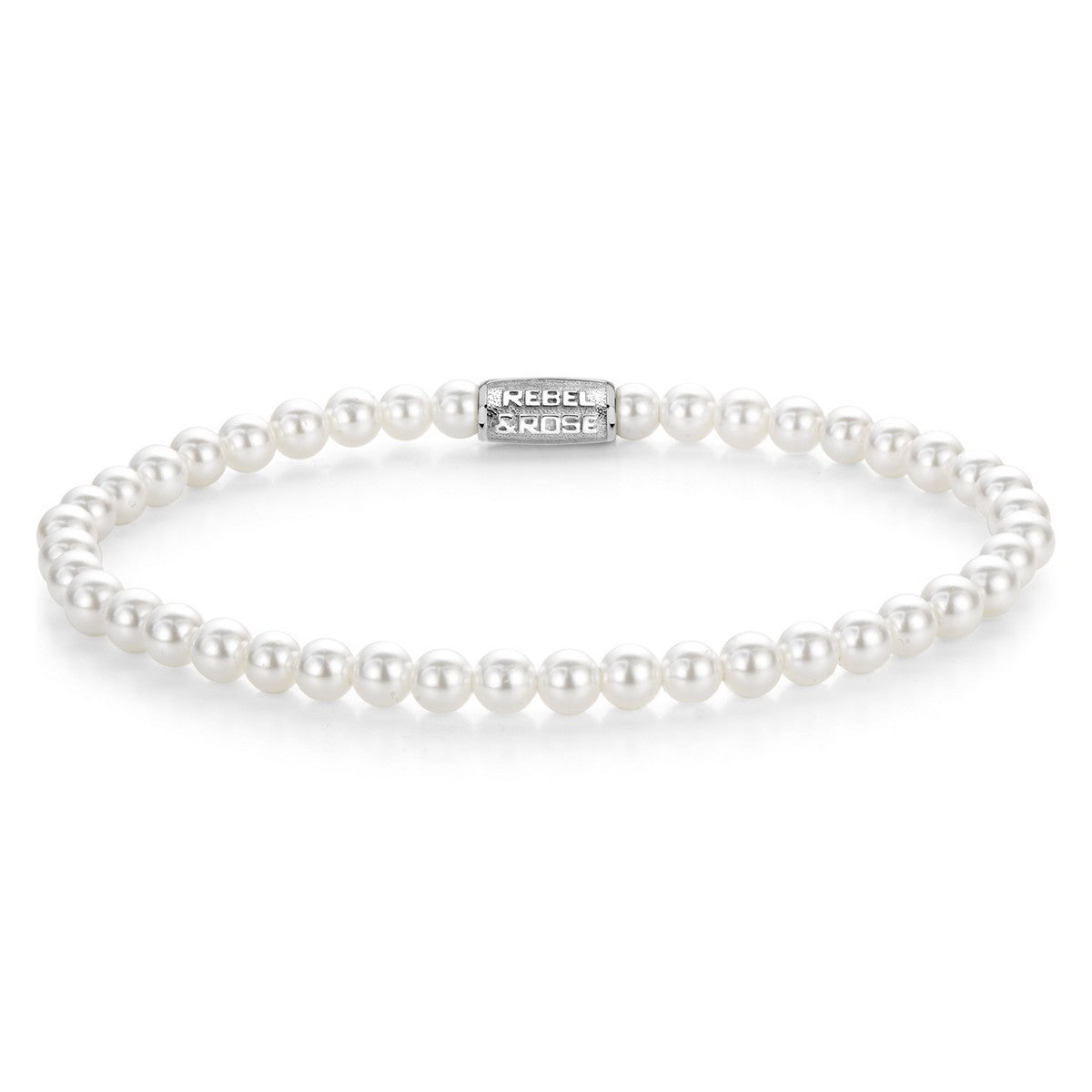 Rebel and Rose Pearl Gem - 4mm Armband - RR-40150-S