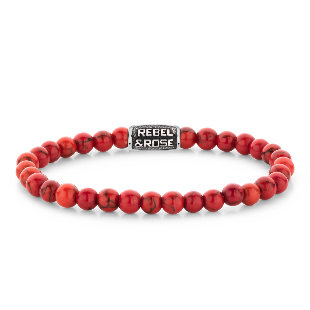 Rebel and Rose Red Delight Vintage - 6mm Armband - RR-60118-V