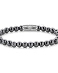 Rebel & Rose Armband Grey Silver Shine DV 6mm Hematiet RR-6DV02-S