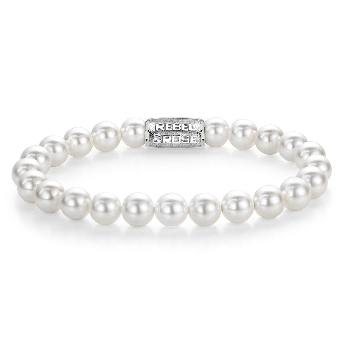 Rebel and Rose Pearl Gem - 8mm Armband - RR-80112-S