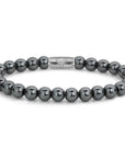 Rebel & Rose Armband Grey Silver Shine DV 8mm Hematiet RR-8DV04-S