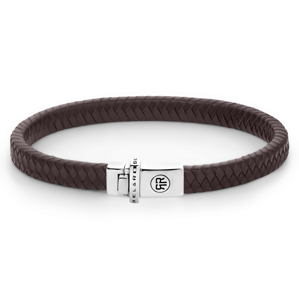 Rebel and Rose Small Braided Brown Armband - RR-L0140-S